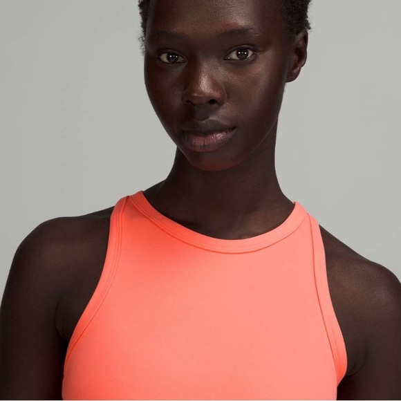 Lululemon Align Waist Length Racerback Tank Top Raspberry Cream Nulu Size 6 Smal - Picture 7 of 8